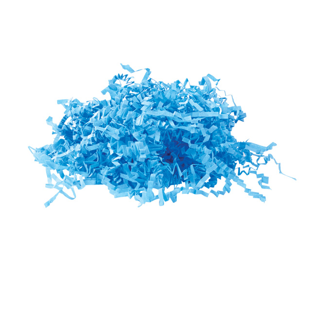 Friz.Pack Crinckle cut paper shred colour blue - 10 kg box 
