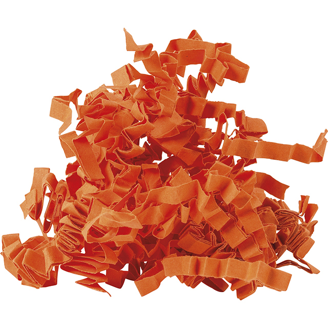 Friz.Pack Crinckle cut paper shred colour bright orange - 10 kg box