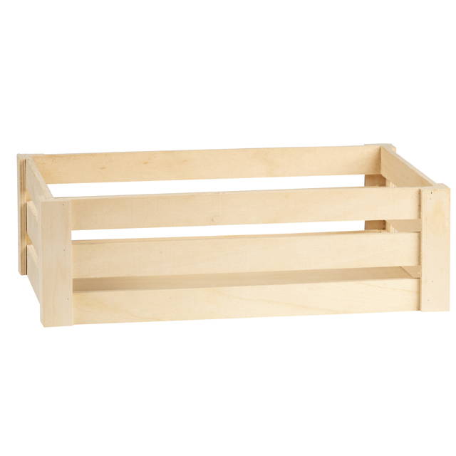 Tray wood rectangular