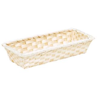 Cesta bambu retangular natural 