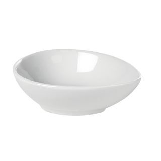 Ramekin en forma de gota en porcelana blanca 