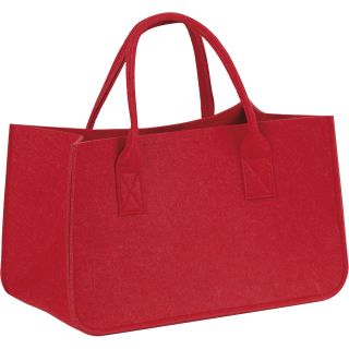 Sac feutre rectangle rouge 2 anses