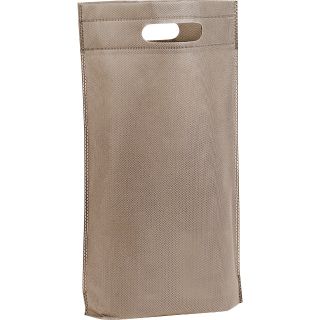 Bag Non-woven polypropylene 2 bottles camel brown 