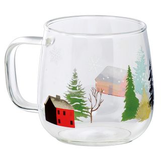 Mug glass SNOWY COUNTRY 