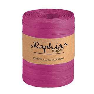 Rafia color rosa bobina de 0,7x200m