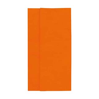Papel de seda cor laranja - Pacote de 240 peças