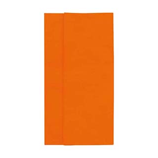 Papel de seda cor laranja - Pacote de 240 peas