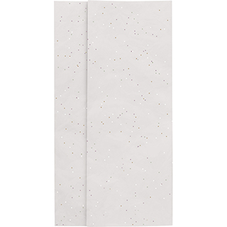 Tissue paper sheets colour white/glitter - Pack of 120