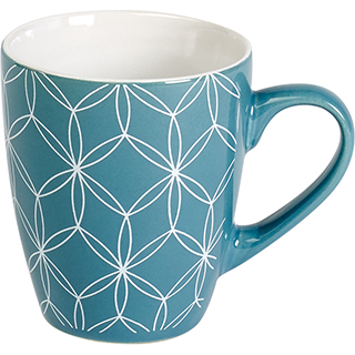 Taza cermica azul