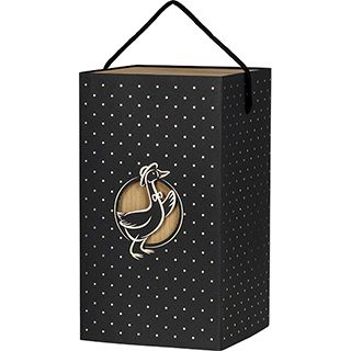 Box cardboard sleeve DUCK CHIC black/gold hot foil stamping delivered flat