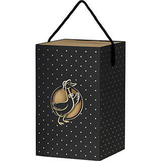 Box cardboard sleeve DUCK CHIC black/gold hot foil stamping delivered flat