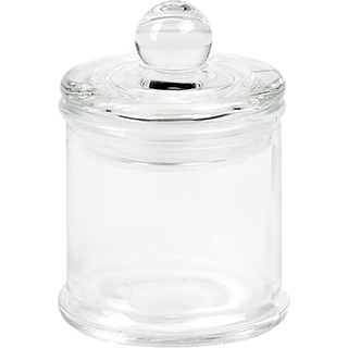 Bocal verre couvercle verre 100 ml