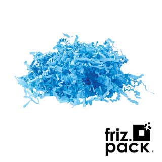 Friz.Pack Crinckle cut paper shred colour blue - 10 kg box 