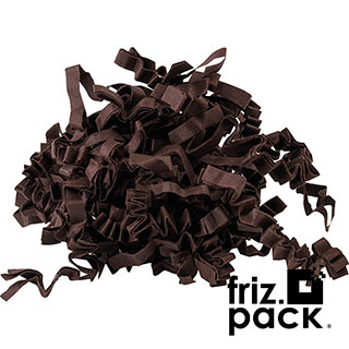 Friz.Pack Crinckle cut paper shred colour brown - 10 kg box