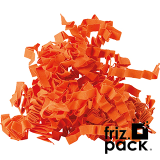 Friz.Pack Crinckle cut paper shred colour bright orange - 10 kg box