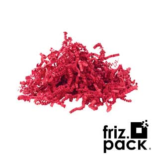 Friz.Pack Virutas de papel para relleno color rojo - caja de 10 kg