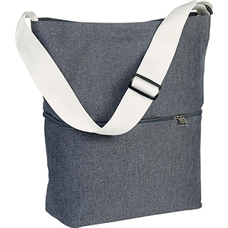 Bag rectangular 2 compartments cooler bottom (H23,5cm) dark grey 1 adjustable handle 
