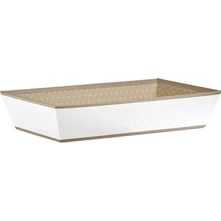 Tray cardboard rectangular LIGHTS AND SHADOWS white/brown/UV printing 