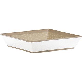 Tray cardboard square LIGHTS AND SHADOWS white/brown/UV printing 