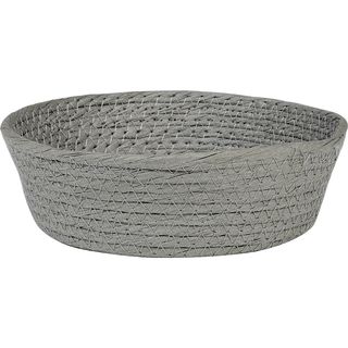 Tray paper rope round grey