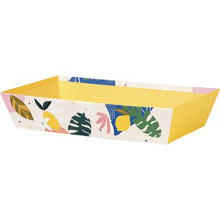 Corbeille carton rectangle JARDIN D'AGRUMES