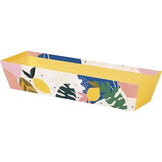 Corbeille carton rectangle JARDIN D'AGRUMES 