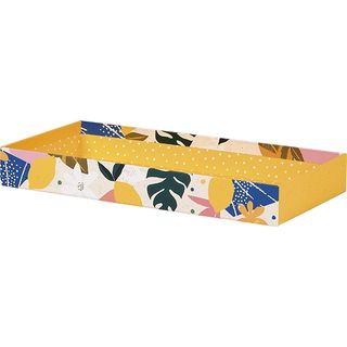 Tray cardboard rectangular CITRUS GARDEN