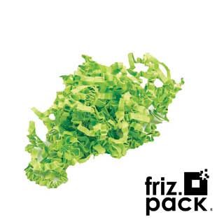 Friz.Pack Crinckle cut paper shred colour lime green - 10 kg box