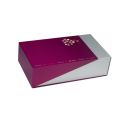 Grape decor 2 bottle giftbox with partition and magnetic closure