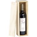 Caixa de vinho madeira de pinho 1 garrafa Bordeaux com tampa deslizante Int.Dim 