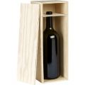 Caixa de vinho em pinho 1 Jroboam 5L Bordeaux com guilhotina e tampa deslizante Int.Dim 